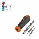 Skrūvgriezis ar maināmiem 6 uzgaļiem 14200 DT-4 Truper