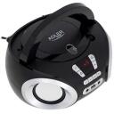 Adler CD Boombox AD 1181bs, 2x4W, 20 FM jaama, USB &uuml;hendus, LCD ekraan, Aku, AUX sisend