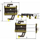 Xrider Telefona turētājs XR00PH01, 10,3cm, 2,3cm, platums 55-95mm, svars 0,2kg, alumīnijs, silikons, ūdensizturīgs
