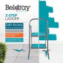 Beldray Redel LA023957SPFEU7, 4.28kg, 46.5cm, 51cm, 81cm, Metall, 2 astet, &Uuml;hepoolne kodune redel