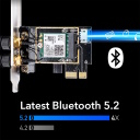 AirMax AX3000 WiFi 6 Bluetooth 5.0 PCIe Adapter Intel AX200 Dual Band 2 Antenas Melns Cudy WE3000