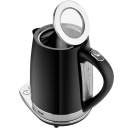 Electric kettle with electronic control, 2200 W power, 1.7 L capacity, and a 360° rotating base ETA158790000 Black ETA
