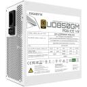 Gigabyte Maitinimo &scaron;altinis UD850GM PG5 ICE, 850W, 100-240V, 50/60Hz, 80 PLUS Gold, visi&scaron;kai modulinis, aktyvus au&scaron;inimas