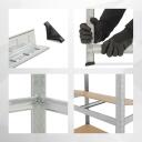 Uzglabāšanas plaukts 875 kg, KREATOR, KRT674001, Maks. slodze: 875 kg, 5 plaukti, pielāgojams, bez skrūvēm