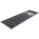 Dell klaviatuur KB700 580-AKPQ, traadita, titan hall, 3 seadet, Bluetooth 5.0, 12 programmeeritavat klahvi, QWERTY vene