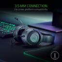 Razer Kraken X Lite austiņas, RZ04-02950100-R381, 3,5mm, 7.1 kanālu, 32&Omega;, 244g, slēdzis, trok&scaron;ņu izolācija