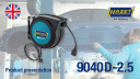 Kabeļu spole, HAZET 9040D-2.5, automātiska, 20 m, 3200 W, 230 V, iekštelpām