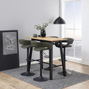 Bāra galds CHARA 117x58xH105cm, ozols/melns AC75078 Allit