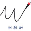 Subsonic Lādētājs SA5601, 3m, USB-C, PS5/Xbox/Switch, mīksta tehnoloģija, LED indikators