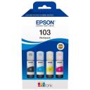 Epson 103 EcoTank, Tindi kassett, C13T00S64A, kuni 4500 lehte, 4 v&auml;rvi: must, kollane, ts&uuml;aan, fuksia