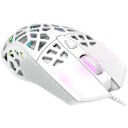 Vadu spēļu pele 12000 DPI PixArt 3360 RGB 7 programmējamas pogas USB Puncher GM-20 Balta CND-SGM20W CANYON