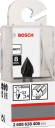 V-gropes frēze HM 60o, l=14 mm,kāts 8mm, Rokas frēzēm, malu frēzēm V VEIDA GROPJU FRĒZE STANDARD FOR WOOD V-GROOVE BIT, 2608628406, BOSCH