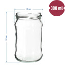 300 ml keeratava kaanega purk kuldse &Oslash;66 kaanega BROWIN 132303, 6 tk