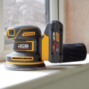 JCB JCB-18POS-125 Professional 18V бесщеточная эксцентриковая шлифмашина для дерева металла и краски 125мм 8000-12500об/мин 3 скорости