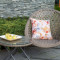 Комплект садовой мебели TURKU 2 стула и стол, складной, пластиковое плетение, металлический каркас, серый 21242 HOME4YOU