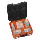 Aku kast Dual Power, POWERPLUS, POWDPTB05, 350 x 120 x 345 mm, mahutab kuni 4 akut