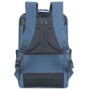 Rivacase Seljakott BISCAYNE 8365BLUE, 17.3", 850g, pol&uuml;ester, monokroomne, 2 taskut, ergonoomiline disain