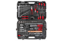 Набор инструментов FORCEKRAFT FK-41241-5 1/4" и 1/2", 124 предмета, 4-32 мм, профессиональный, прочный пластиковый кейс