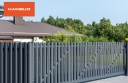 Профилированные металлические штакеты Polo PMx2 RAL7016 (матовый cерый антрацит) POLO_PMx2_RAL7016