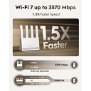 BE3600 HyperLink WiFi 7 Maršrutētājs Duālais Joslas Gigabit Ports 4x5dBi VPN MLO WPA3 Balts Cudy WR3600E