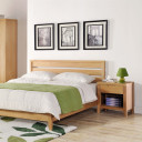 Nakts skapītis CHAMBA, 40x50xH55cm, ar 1 atvilktni, koks: ozola finieris, krāsa: dabīgs 87172 Allit