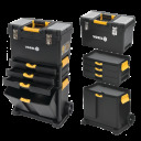 3 segmentu instrumentu kaste ar riteņiem 3-IN-1 ; 78736 VOREL