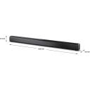 Sharp 2.0 heliriba HT-SB145, 150 W, Bluetooth, must, traadita &uuml;hendus, 2.0 kanalit