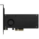 Axagon SSD adapter PCEM2-DC PCIe 3.0, 2x M.2, 8GBps, must, 140 x 68 x 17 mm, 2 soojapadi, ventilaator