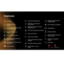 Smart premium infrared and convection heater for up to 30m² 700W 11mm tempered glass panel with Wi-Fi 110×40×4 cm black AGH0004S Aeno