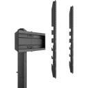 Sbox pārvietojamais grīdas statīvs FS-305-2, 37-70'', 40kg, 600x400, VESA 200x200, augstuma regulē&scaron;ana 360-550mm, melns