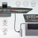 Axagon dokstatsioon HMC-5 USB 3.2, 2x USB-A, 1x USB-C, 1x HDMI, 5Gb/s, 100W PD, 110 x 35 x 12.5 mm