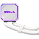 Asrock Pro White 360 ARGB dzesētājs 90-APRA36-WAAGA6, 394mm, 119.6mm, 27mm, Alumīnijs, Vara, 3 ventilatori, 3200 RPM, 62.6 cfm