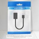 Vention USB 2-portne v&auml;line helikaart CDYB0 0.15m, 2.1 kanalit, 16 bitti, 3.5 mm, must