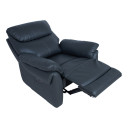 Atpūtas krēsls reglaineris BOWEN ar elektrisko mehānismu, tum&scaron;i pelēka dabīgā āda 56421