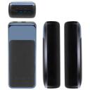 Rivacase Power Bank VA1080, 30000mAh, 65W, LCD, 2xUSB-A, 2xUSB-C, Литий-полимер, черный/синий