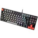 Tracer Mehāniskā tastatūra TRAKLA47373, 1.5m, 87 taustiņi, krāsains apgaismojums, 8 multivides taustiņi, WinLock, Anti ghosting