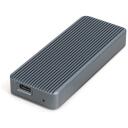 Digitus SDD cietā diska korpuss DA-71157, 20Gbps, USB-C 3.2, M.2 NVMe, alumīnijs, 1 x iek&scaron;ējais M.2 2230/2242/2260/2280