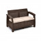 Двухместный садовый диван Corfu Love Seat коричневый 29197359599 KETER