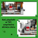 Lego Konstruktors Minecraft Cirtņa raktuves 21277, 530 gab., 8 g., plastmasa, sīkas detaļas