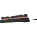 Genesis Mehāniskā Spēļu Tastatūra THOR 303 NKG-1881, 87 taustiņi, Vadu, RGB LED, Outemu Peach Silent, melna