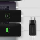 Axagon настенный зарядное устройство ACU-DPQ65 65W, 3x выход (USB-A + два USB-C), PD3.0/QC4+/PPS/Apple