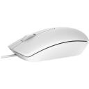 Dell optiline hiir MS116 570-AAIP, 1.8m, 1000dpi, 3 nuppu, valge, juhtmega, universaalne