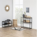 Konsoles galds NEWTON 79,5x26xH80,5cm, melns AC79788 ACTONA