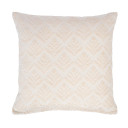 Spilvens TEDDY 45x45cm, balts ziedu motīvs P0069417