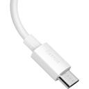 Baseus Datu kabelis MODELIS TZCAMZJ-02, 150 cm, 2x2.1A, Micro USB, USB, balta krāsa