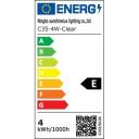 D Line LED лампочка 9092941, 4W, 320lm, 2700k, C35, прозрачная поверхность, E14 патрон