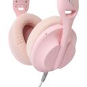 White Shark Juhtmega m&auml;ngupeakomplekt PARROT PINK, 165g, Roosa, 1.8m, 121dB, 30&Omega;, 40mm, 2.0, 2 k&otilde;larit, T&otilde;mmatav mikrofon