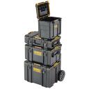 Dewalt Įrankių dėžė DWST08035-1, 351.5 mm auk&scaron;čio, 255 mm ilgio, 35 kg talpa, IP65, 6 dalys, dviejų medžiagų rankena