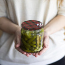 Dangtelis Ø82/6 tartano mišinys, 10 vnt BROWIN 136507, 8.5x8.5x1 cm, 6 kabliukai