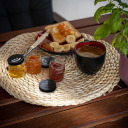 40ml klaaspurk v&auml;rvilise kaanega BROWIN 132040 &Oslash;43, 10 tk.